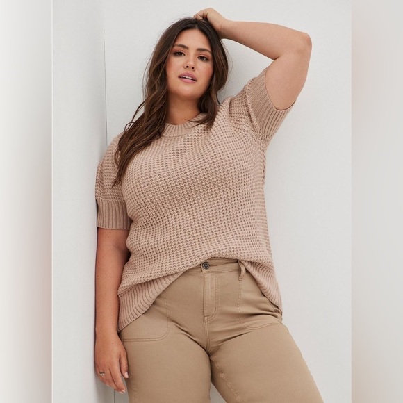 torrid Tops - Torrid Chunky Pullover Short Sleeve Sweater